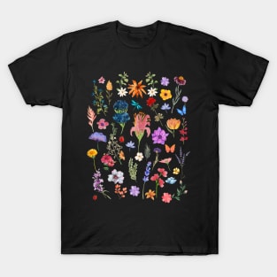 Wild Flower Meadow Cottagecore Aesthetic T-Shirt